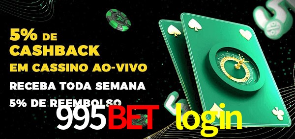 Promoções do cassino ao Vivo 995bet login